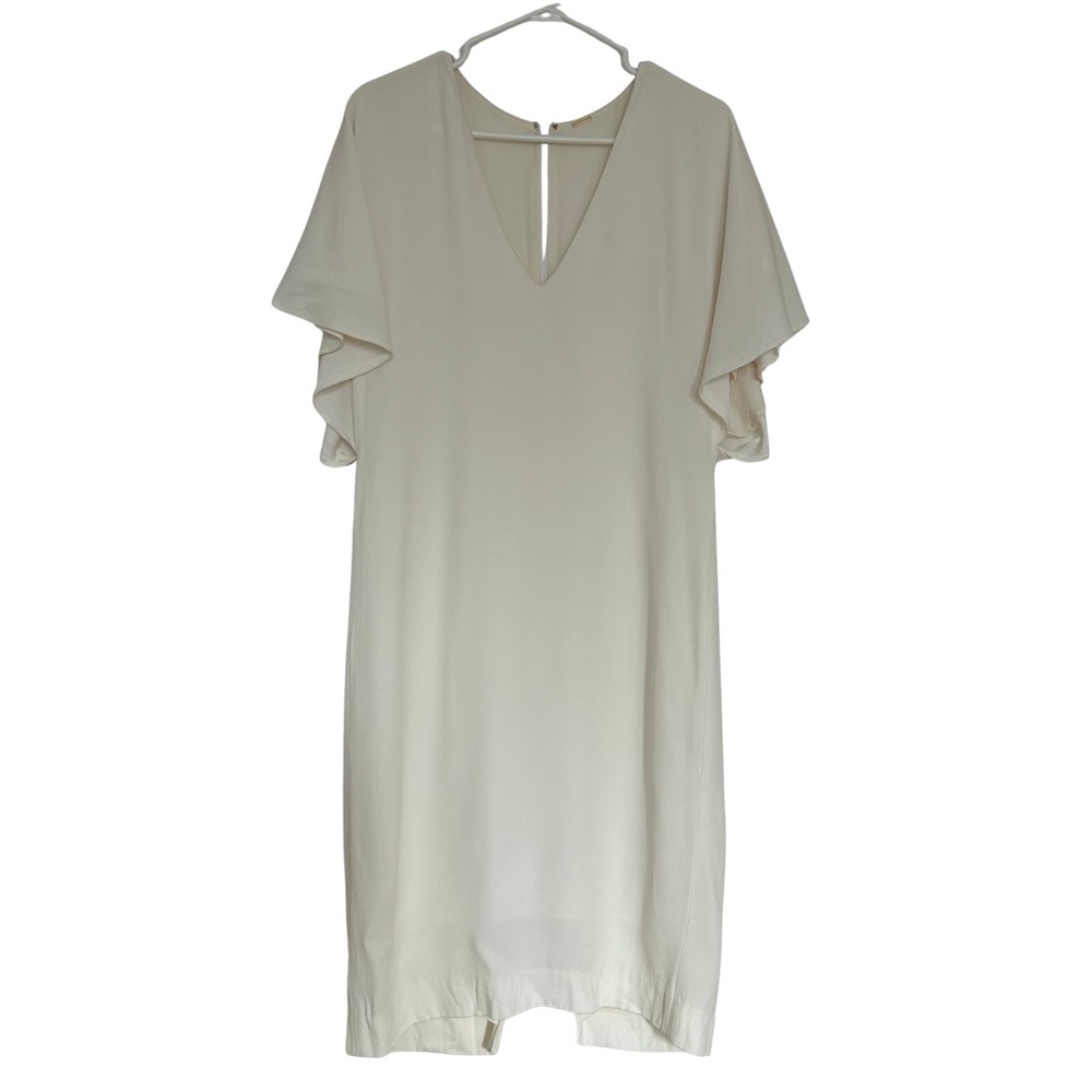 Adam Lippes Butterfly Sleeve Cream Dress